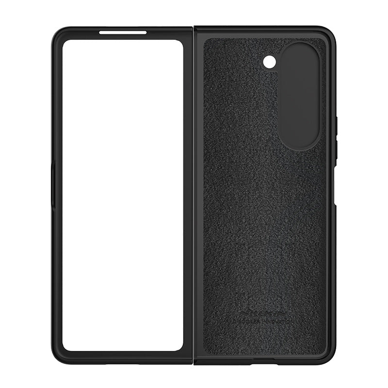 Samsung Galaxy Z Fold5 Liquid Silicone Protective Case Lens Push Cover Bracket Protective Case