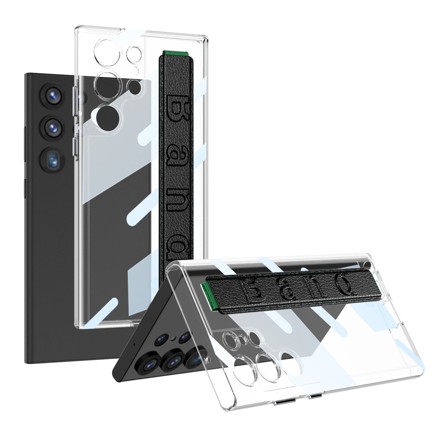 Samsung Galaxy S24Ultra S24 Series Transparent Wristband Phone Case