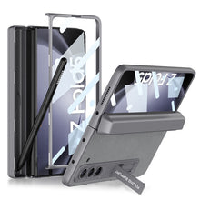 Carregar imagem no visualizador da galeria, Magnetic Hinge Samsung Z Fold5 Case With Folding Bracket &amp; Front Film &amp; Pen slot
