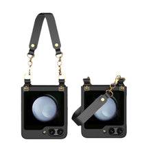 Lade das Bild in den Galerie-Viewer, Luxury Samsung Z Filp5 Phone Case With Portable Wrist Rope
