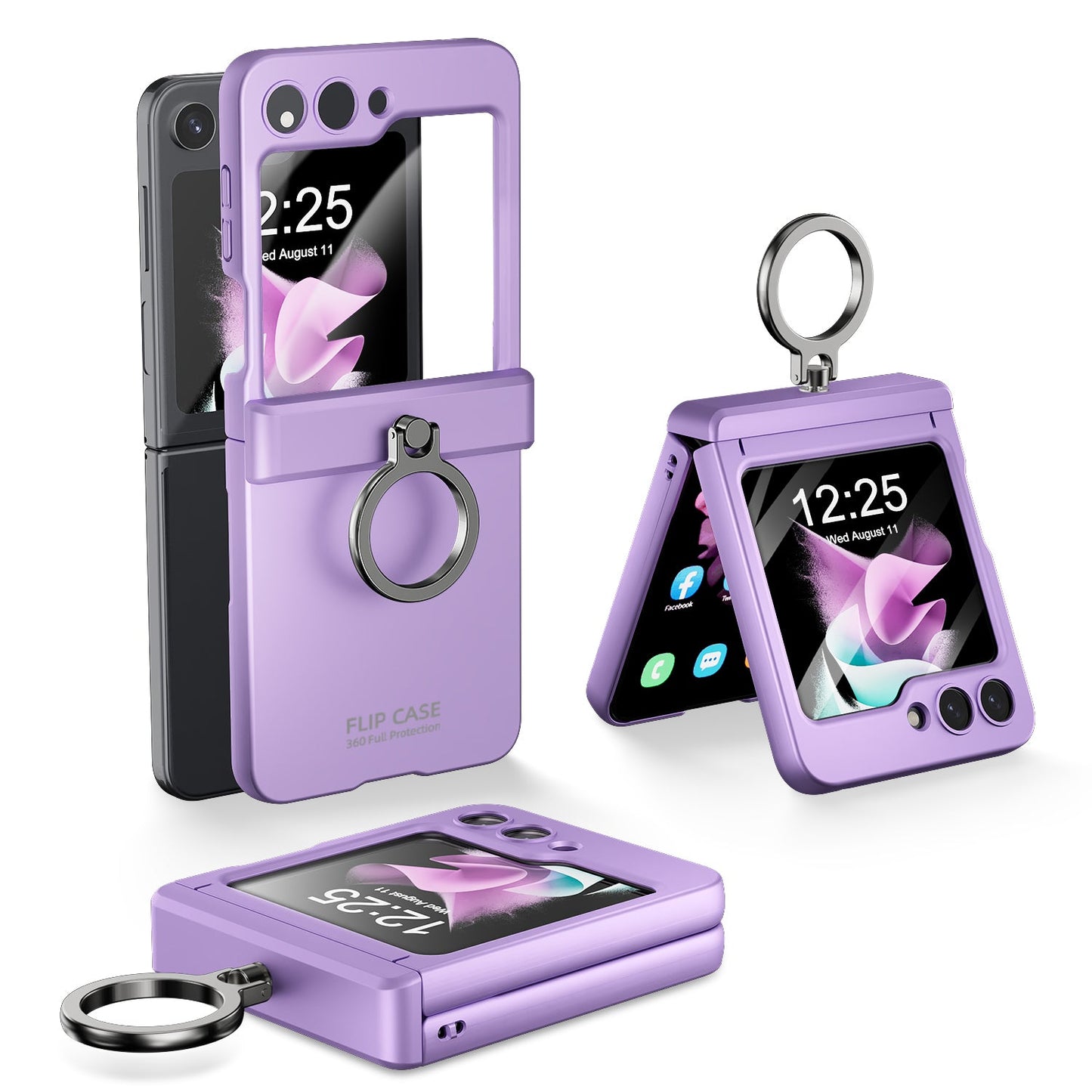 Built-in Protective Film Wire Hinge Full Protection Case For Samsung Galaxy Z Flip5