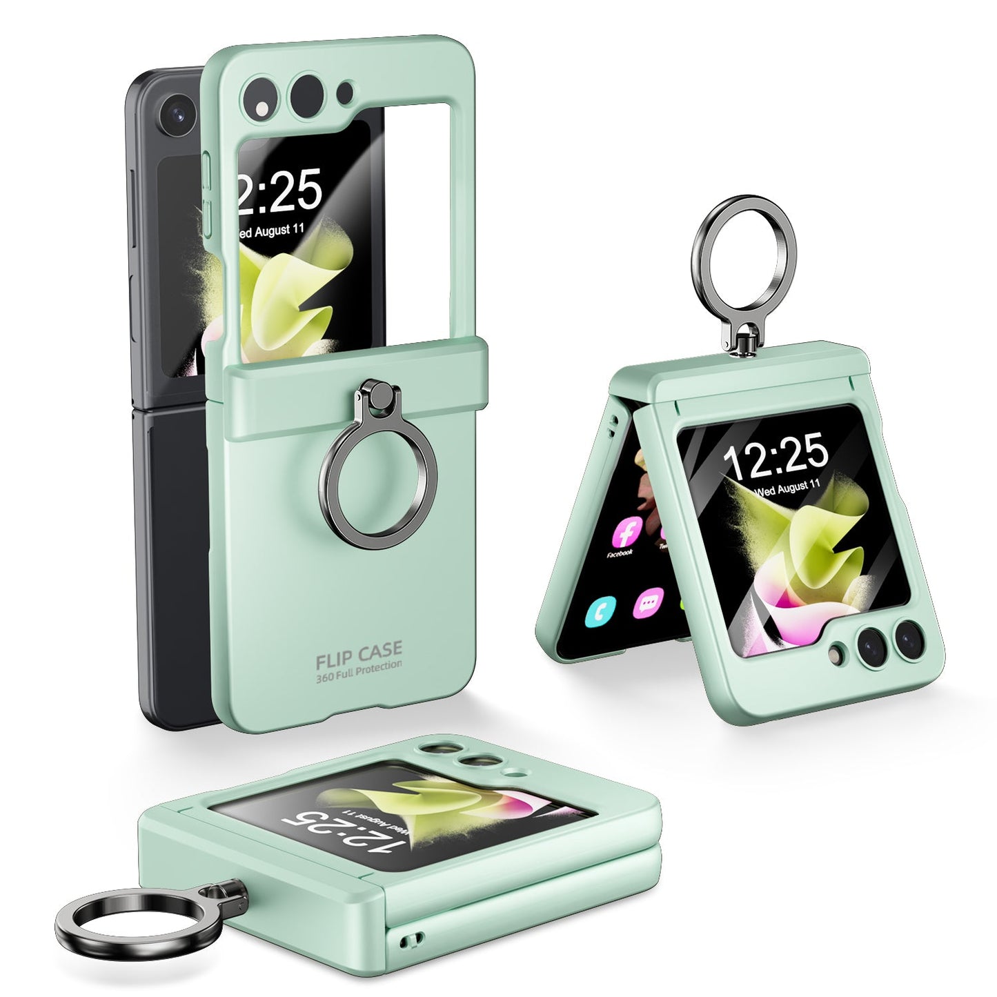 Built-in Protective Film Wire Hinge Full Protection Case For Samsung Galaxy Z Flip5