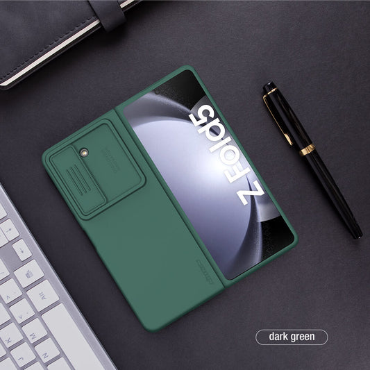 Liquid Silicone Protective Case Lens Push Cover Bracket Protective Case For Samsung Z Fold5