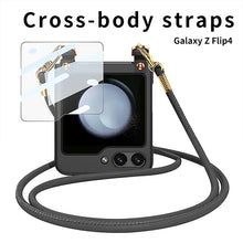 Lade das Bild in den Galerie-Viewer, Ultra-Thin Strap Style Case For Samsung Galaxy Z Flip5 With Front Film
