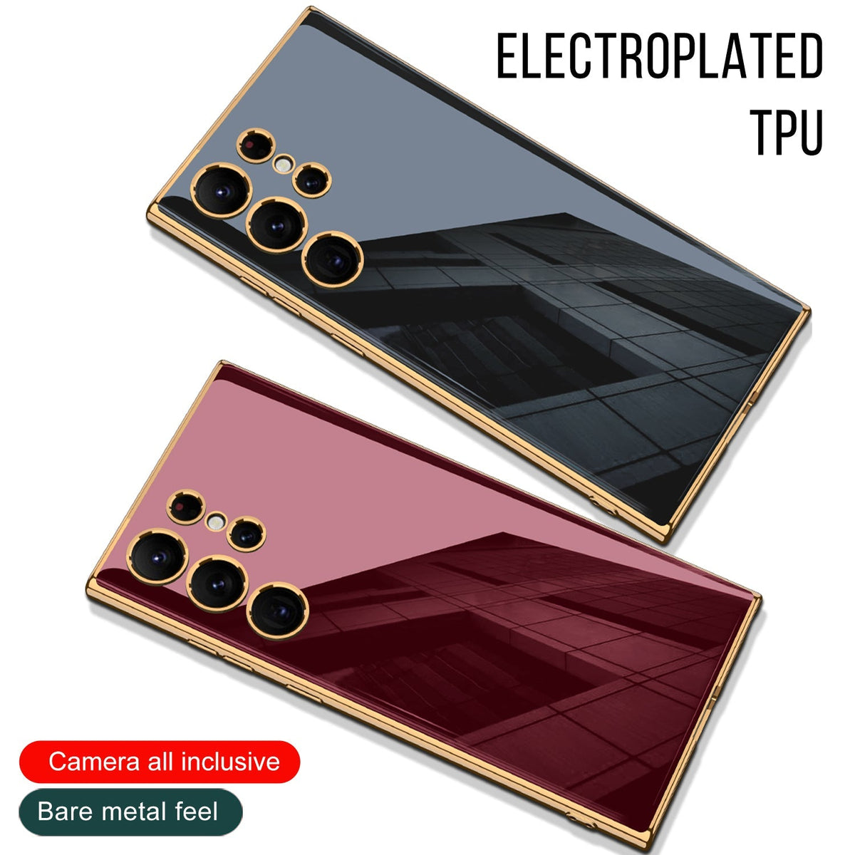 Newest Electorplated All-inclusive Protective Soft Cover For Samsung Galaxy S22 S23 Series