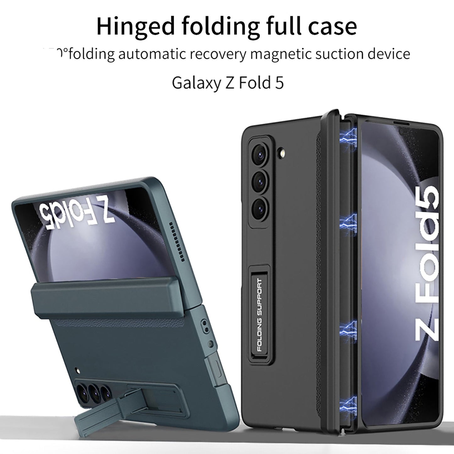 Magnetic Full Hinged Folding Case For Samsung Galaxy Z Fold5