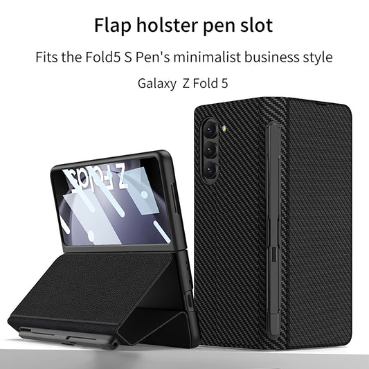 Business Style Galaxy Z Fold5 Case with Slim S Pen Slot