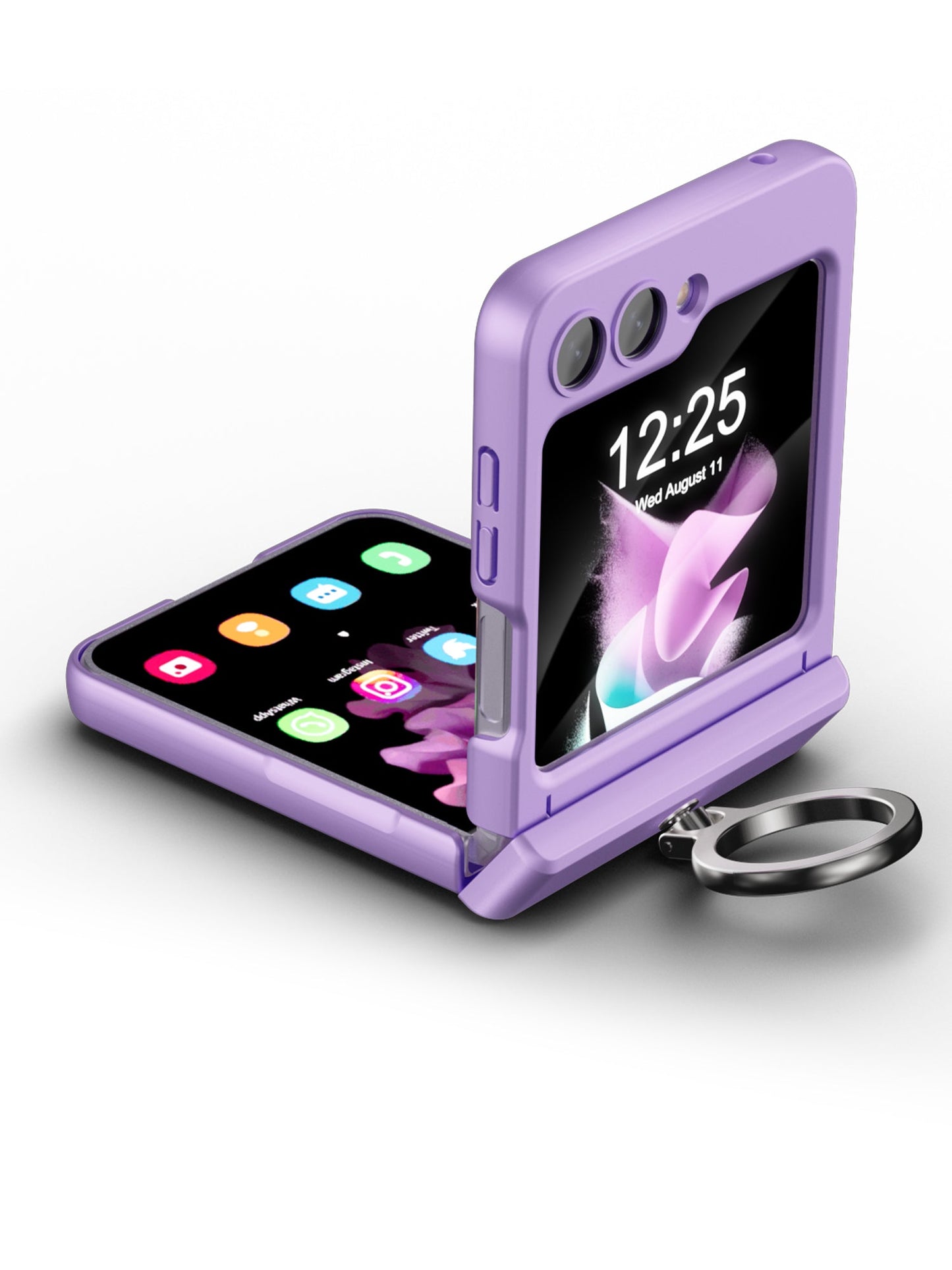 Built-in Protective Film Wire Hinge Full Protection Case For Samsung Galaxy Z Flip5