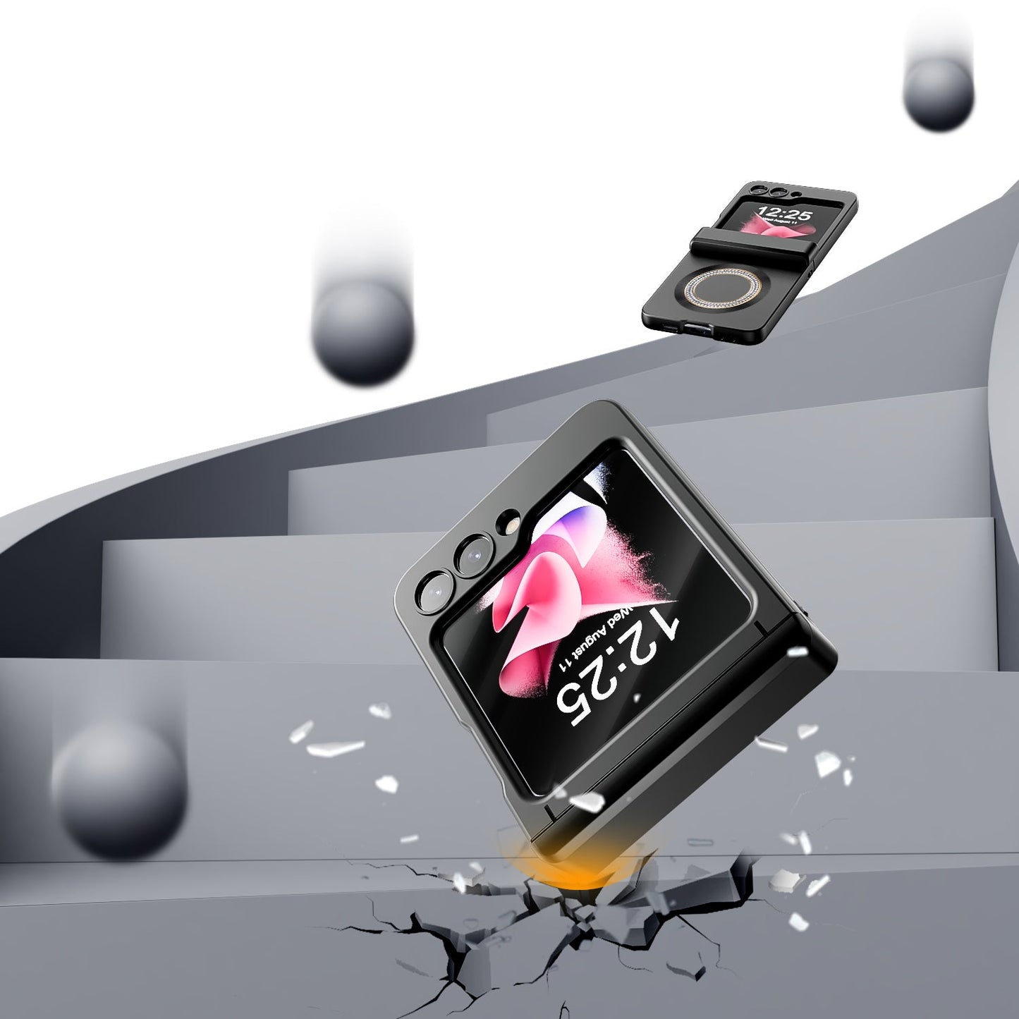 Hinge Full Protect Anti-Fall Case For Samsung Galaxy Z Flip5 with Magesafe