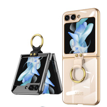 Load image into Gallery viewer, Samsung Galaxy Z Flip5 Phantom Plating Case With Ring Bracket
