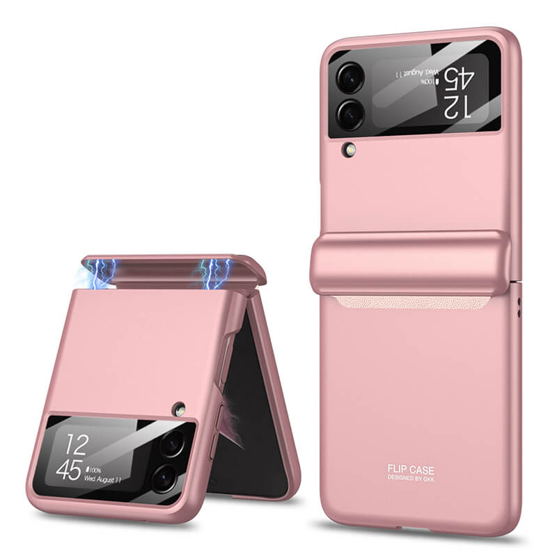 Magnetic Hinge Protection Galaxy Flip4 5G Case With Capacitive Pen