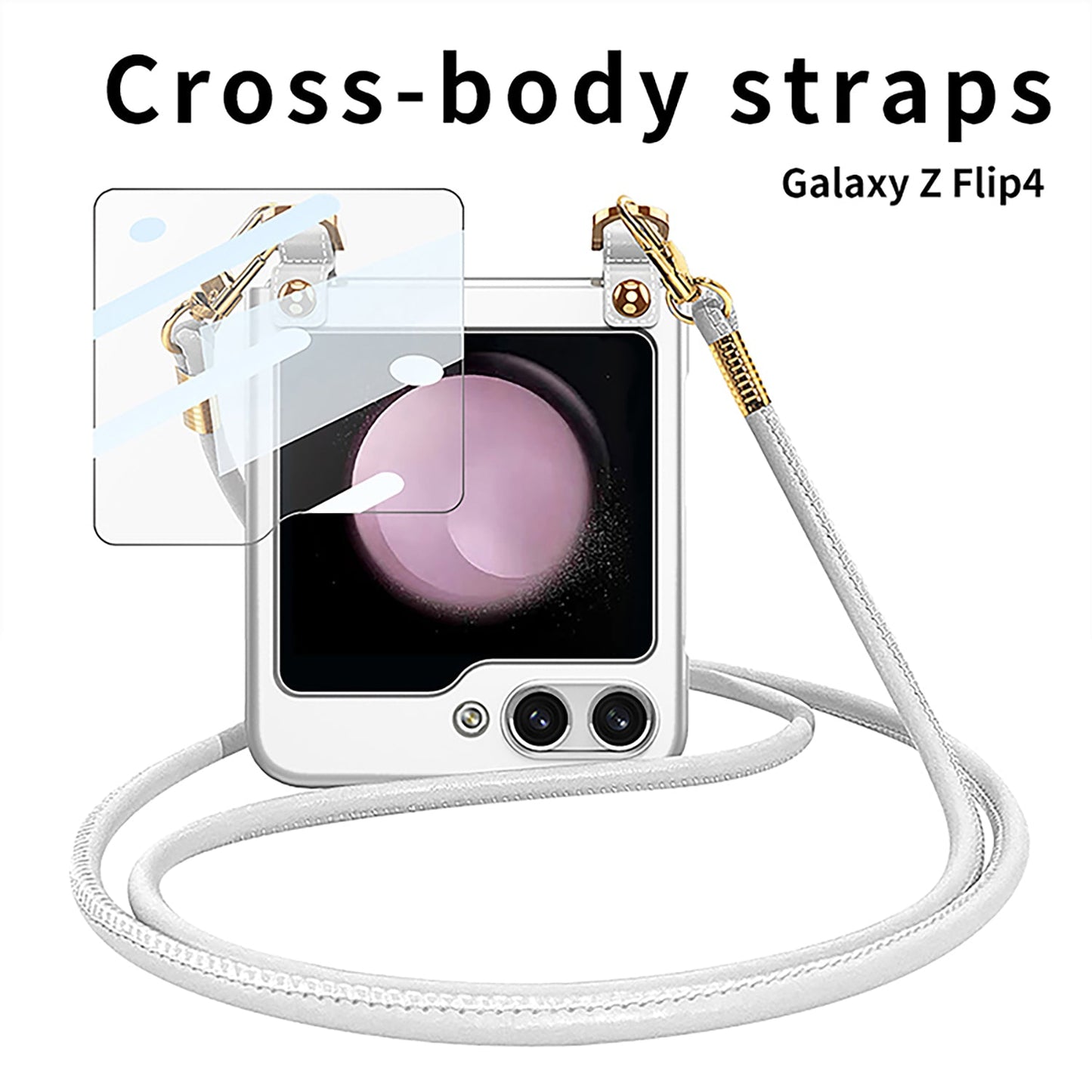 Ultra-Thin Strap Style Case For Samsung Galaxy Z Flip5 With Front Film