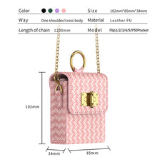 Charger l&#39;image dans la galerie, Woven Leather Pattern Shoulder Across The Body Backpack Case For Samsung Galaxy Z Flip4 Flip5
