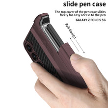 Carregar imagem no visualizador da galeria, Magnetic Samsung Galaxy Z Fold5 Integrated on the Drawer Case With S Pen Slide Case &amp; Film
