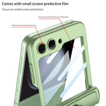 Cargar imagen en el visor de la galería, Magnetic Armor Case For Samsung Galaxy Z Flip5 With Easily Folded Bracket
