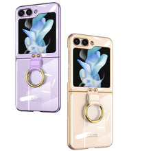 Load image into Gallery viewer, Samsung Galaxy Z Flip5 Phantom Plating Case With Ring Bracket
