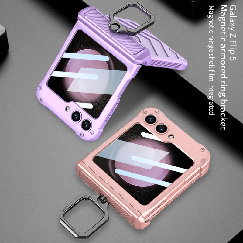 Magnetic Hinge Shell Integrated Armor Case For Samsung Galaxy Z Flip5