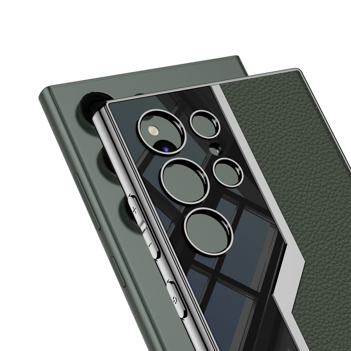 Electroplated Plain Leather S24 S24 Ultra Pro Case