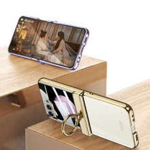 Carregar imagem no visualizador da galeria, Magnetic Hinge Phantom Samsung Galaxy Z Flip5 Case with Ring Bracket
