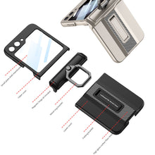 Cargar imagen en el visor de la galería, Magnetic Armor Case For Samsung Galaxy Z Flip5 With Easily Folded Bracket
