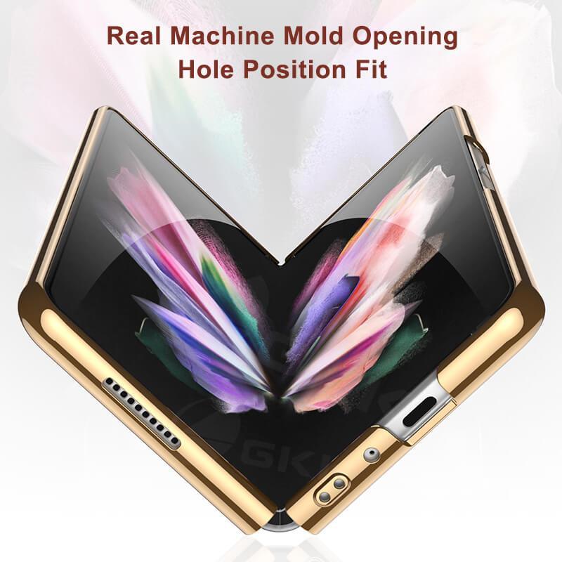 Python Leopard Print Tempered Glass Case for Samsung Galaxy Z Fold 3 5G - GiftJupiter