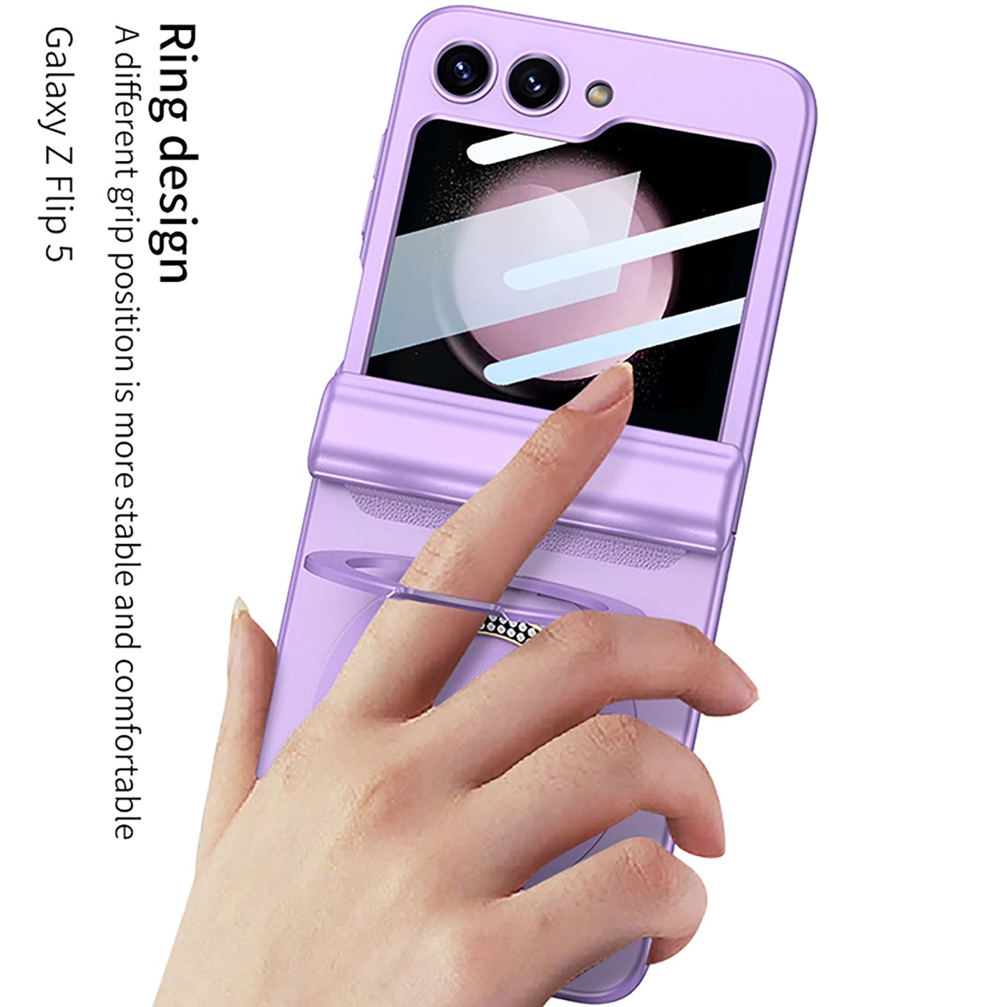 Magnetic Hinge Bracket All-included Shockproof Phone Case For Samsung Galaxy Flip 5/4/3