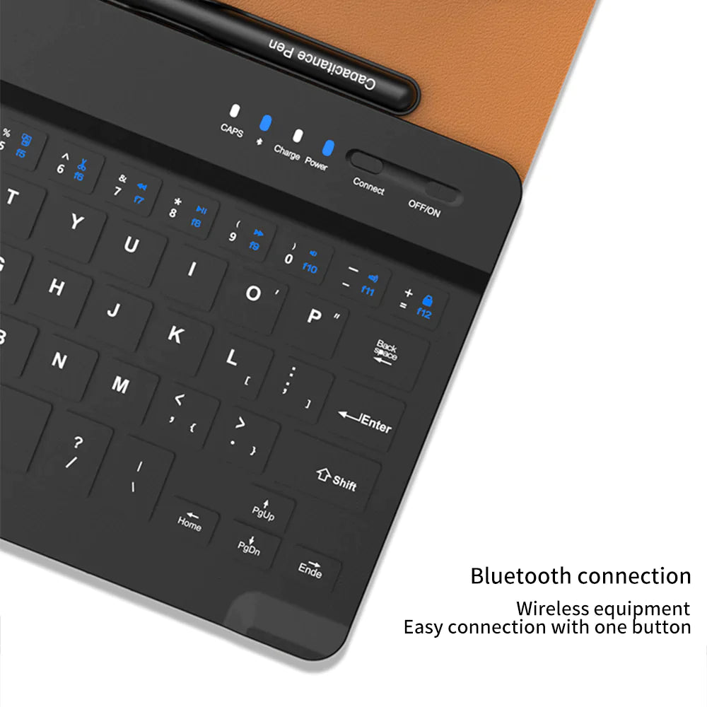 Bluetooth 3.0 Keyboard Leather Cover For Galaxy Z Fold5 Fold4 Fold3 5G