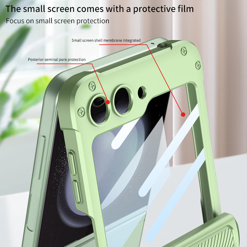 Magnetic Hinge Shell Integrated Armor Case For Samsung Galaxy Z Flip5