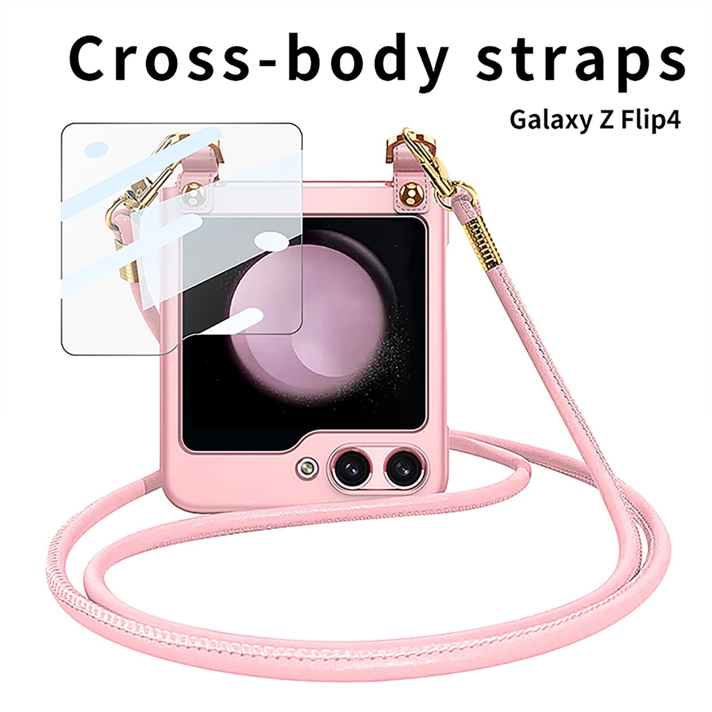 Ultra-Thin Strap Style Case For Samsung Galaxy Z Flip5 With Front Film