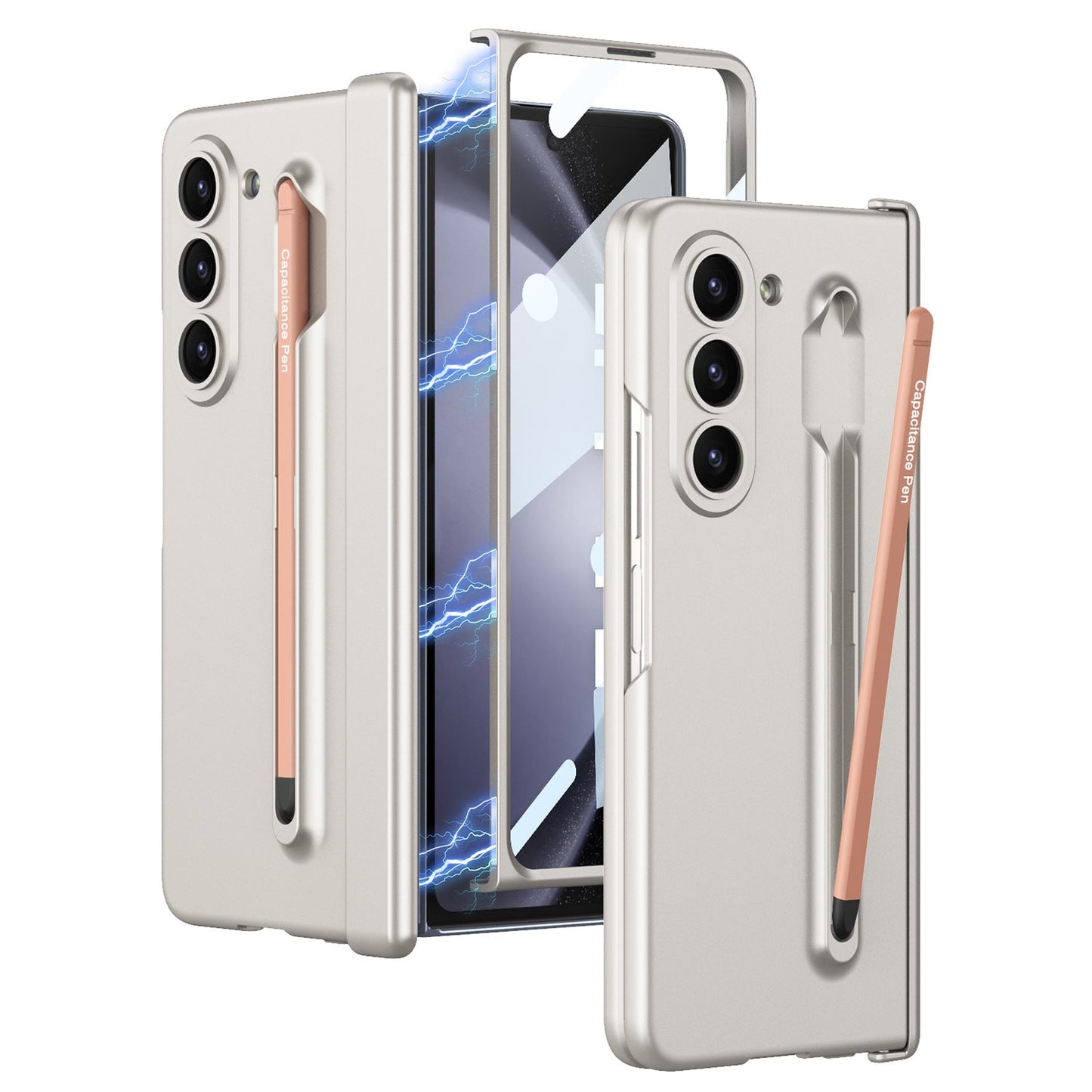 Anti-fall Protective  Case With Pen and Film For  Galaxy Z Fold5 Fold4