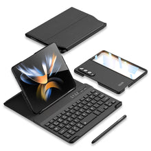 Lade das Bild in den Galerie-Viewer, Bluetooth Keyboard For Galaxy Z Fold4/Fold3 5G With Full Protection Case and S Pen Slot
