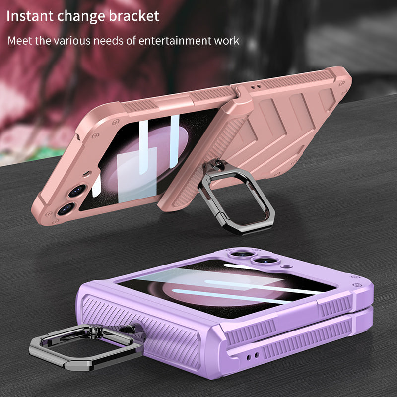 Magnetic Hinge Shell Integrated Armor Case For Samsung Galaxy Z Flip5