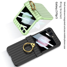 Load image into Gallery viewer, Membrane Integrated suitcase Case With For Samsung Galaxy  Z Flip5 With Ring Bracket
