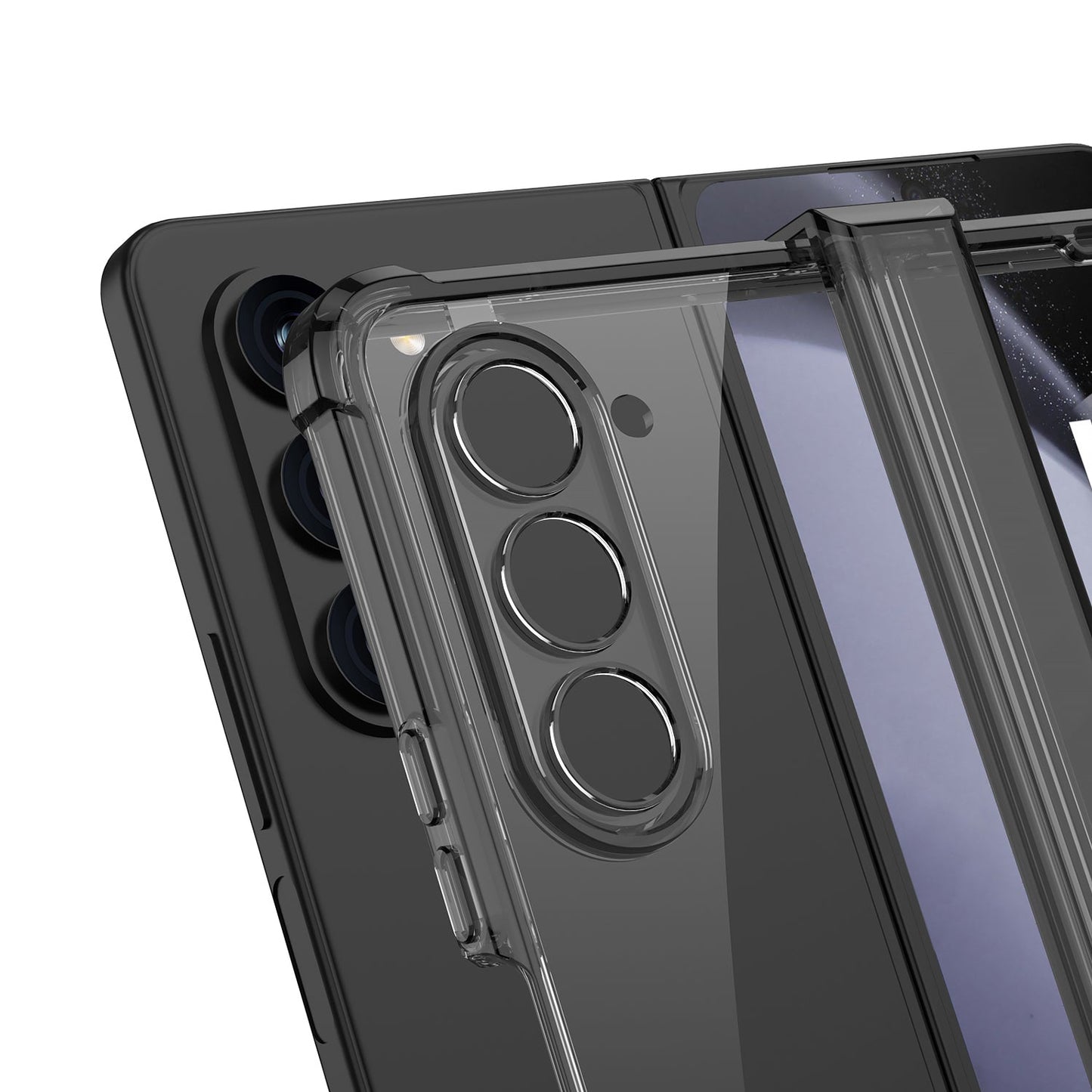 Samsung Galaxy Z Fold5 Air Bag Anti-Crash Shell Case Membrane Integrated Come with Protective Film