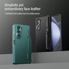 Cargar imagen en el visor de la galería, Samsung Galaxy Z Fold 5 5G/W24 CamShield Fold Leather Case Bracket Version
