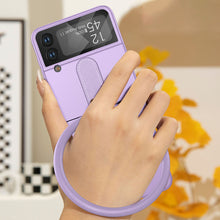 Load image into Gallery viewer, Galaxy Z Flip4 Flip3 5G Silicone Band Phone Case with Screen Protector
