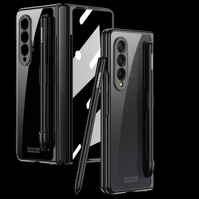 Phantom Pen Slot and Shell Membrane Case For Samsung Galaxy Z Fold3 5G