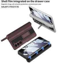 Cargar imagen en el visor de la galería, Magnetic Samsung Galaxy Z Fold5 Integrated on the Drawer Case With S Pen Slide Case &amp; Film
