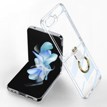 Load image into Gallery viewer, Samsung Galaxy Z Flip5 Phantom Plating Case With Ring Bracket
