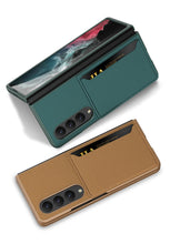 Cargar imagen en el visor de la galería, Samsung Z Fold4 5G Leather Cardholder Case
