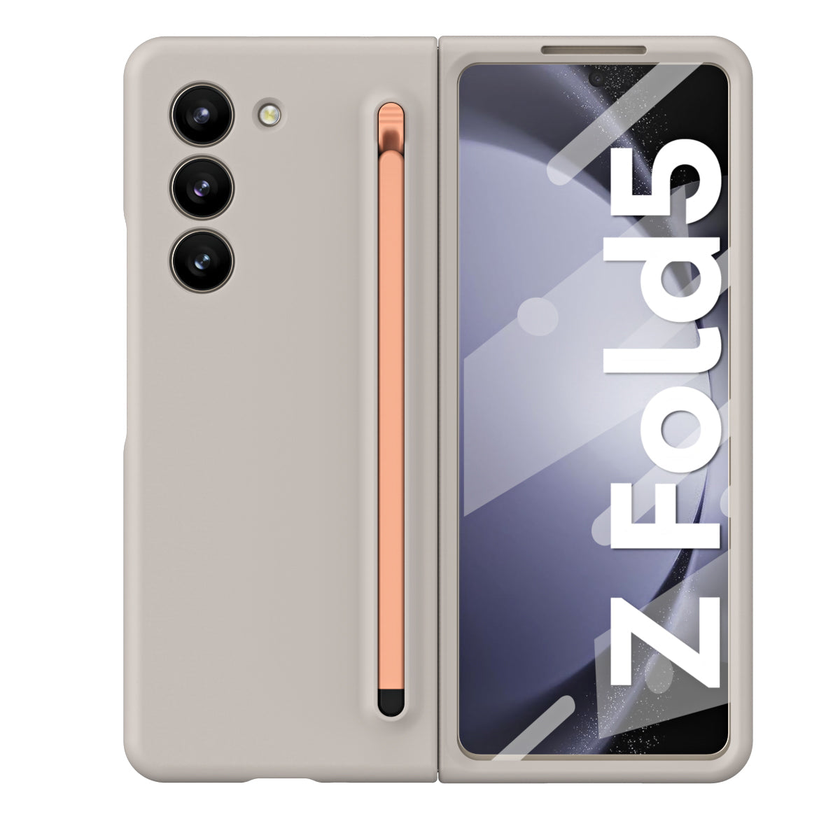 Anti-fingerprint Samsung Galaxy Z Fold4 Fold5 Case With S Pen Slot