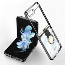 Load image into Gallery viewer, Samsung Galaxy Z Flip5 Phantom Plating Case With Ring Bracket
