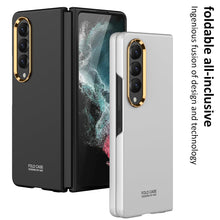 Load image into Gallery viewer, Full-Protection Hard Case With Electroplated lens Frame For Samsung Galaxy Z Fold4 5G
