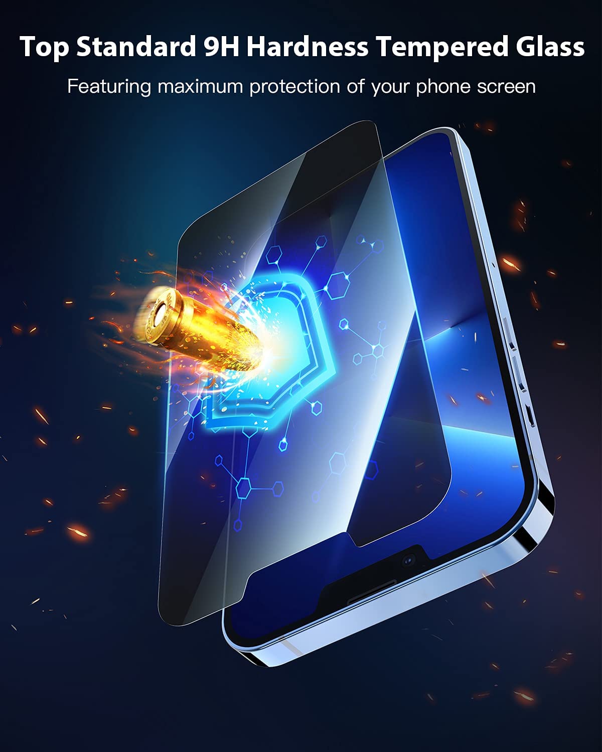 iPhone Anti-Spy Screen Protector With Auto Alignment Kit