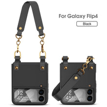 Carregar imagem no visualizador da galeria, Handbag Style Samsung Galaxy Z Flip4 5G Case With Wristband
