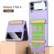 Carregar imagem no visualizador da galeria, Wristband Bracket And Shell Membrane Integrated Case For Galaxy Z Flip4 5G
