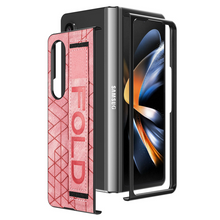 Load image into Gallery viewer, Folding Leather Samsung Galaxy Z Fold4 5G Case with Waistband and S Pen Slot
