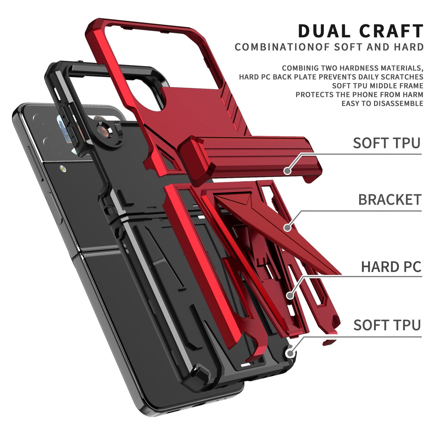 Shockproof Phone Casen For Samsung Galaxy Z Flip4 5G