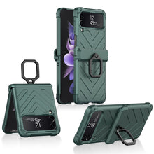 Cargar imagen en el visor de la galería, Magnetic Hinge Hard Armor Case For Samsung Galaxy Z Flip4 5G With Slide Lens Cover
