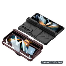 Lade das Bild in den Galerie-Viewer, Hardcore Armor Case For Samsung Galaxy Z Fold4 5G With Push Pen Case Kickstand And Film Protector
